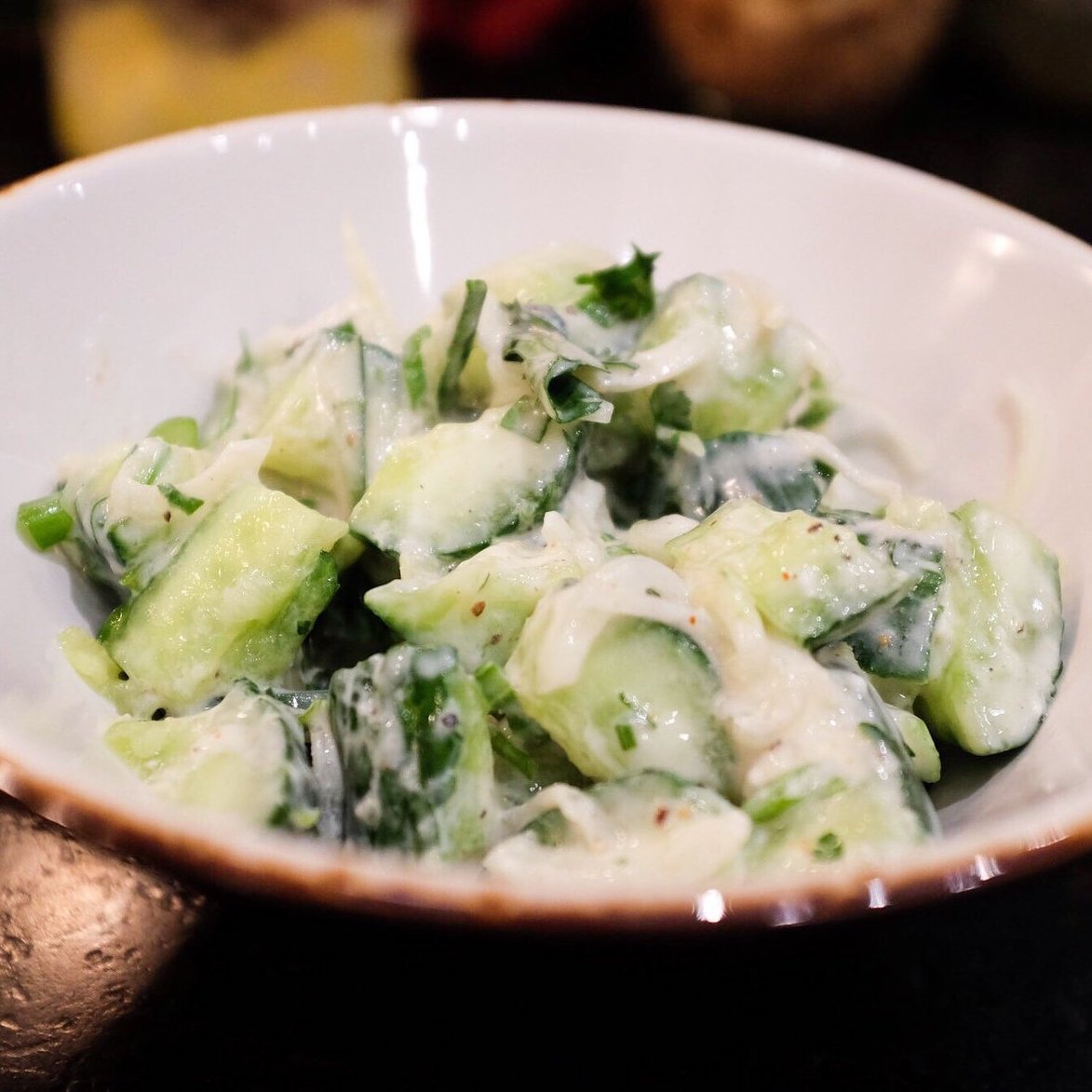 Crushed Cucumber Raita