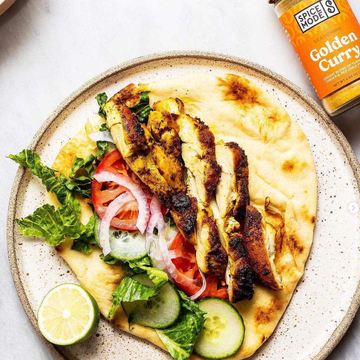Chicken Naan Wrap